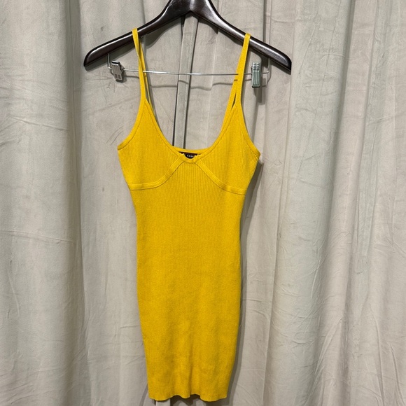 Almost Famous Bright Yellow Knit Top - Picture 1 of 3